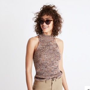 Madewell Marled Mockneck Sweater Tank